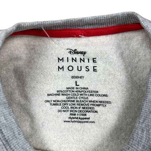 Disney Minnie Mouse Dreams Do Come True Maternity Crewneck Sweatshirt - Size L - Picture 3 of 4